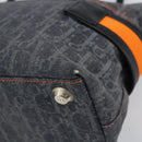 Christian Dior Trotter Canvas Flight line Hand Bag Gray Silver Auth 161160-17