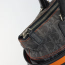 Christian Dior Trotter Canvas Flight line Hand Bag Gray Silver Auth 161160-9