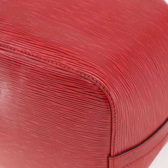 LOUIS VUITTON Epi Petit Noe Shoulder Bag Red M44107 LV Auth 161161