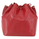 LOUIS VUITTON Epi Petit Noe Shoulder Bag Red M44107 LV Auth 161161-2
