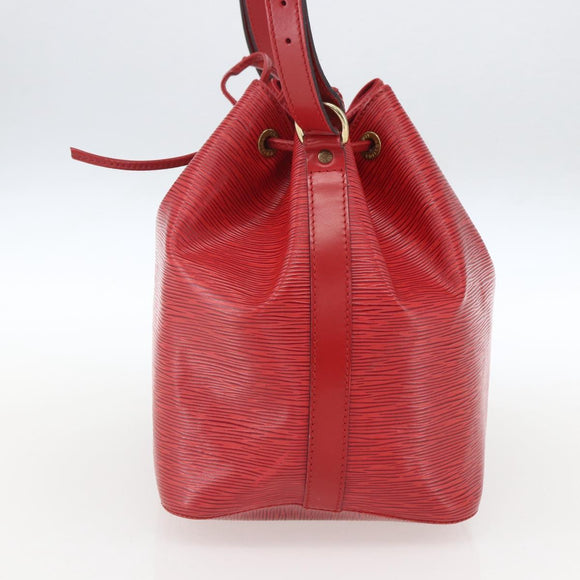LOUIS VUITTON Epi Petit Noe Shoulder Bag Red M44107 LV Auth 161161