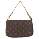 LOUIS VUITTON Monogram Pochette Accessoires Pouch M51980 LV Auth 161166-1
