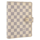 LOUIS VUITTON Damier Azur Agenda MM Day Planner Cover R20707 LV Auth 161167-1