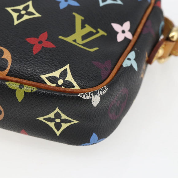 LOUIS VUITTON Monogram Multicolor Lift Shoulder Bag Black M40056 LV Auth 161169