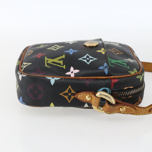LOUIS VUITTON Monogram Multicolor Lift Shoulder Bag Black M40056 LV Auth 161169