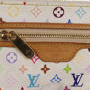 LOUIS VUITTON Monogram Multicolor Pochette MM Pouch White M60028 LV Auth 161170-17