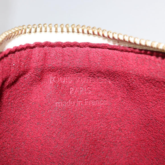 LOUIS VUITTON Monogram Multicolor Pochette MM Pouch White M60028 LV Auth 161170