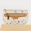 LOUIS VUITTON Monogram Multicolor Pochette MM Pouch White M60028 LV Auth 161170-12