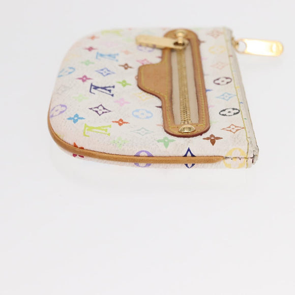 LOUIS VUITTON Monogram Multicolor Pochette MM Pouch White M60028 LV Auth 161170