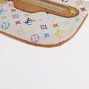 LOUIS VUITTON Monogram Multicolor Pochette MM Pouch White M60028 LV Auth 161170-14