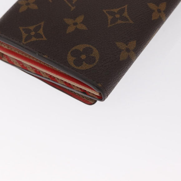 LOUIS VUITTON Monogram Trunk Portefeuille Sarah Long Wallet M60415 Auth 161177