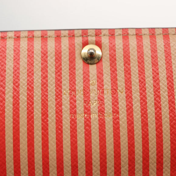 LOUIS VUITTON Monogram Trunk Portefeuille Sarah Long Wallet M60415 Auth 161177