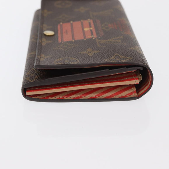 LOUIS VUITTON Monogram Trunk Portefeuille Sarah Long Wallet M60415 Auth 161177