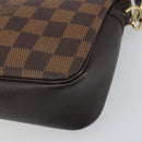 LOUIS VUITTON Damier Ebene Trousse Makeup Pouch N51982 LV Auth 161180V-10