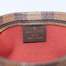 LOUIS VUITTON Damier Ebene Trousse Makeup Pouch N51982 LV Auth 161180V-16