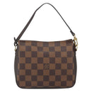 LOUIS VUITTON Damier Ebene Trousse Makeup Pouch N51982 LV Auth 161180V-2