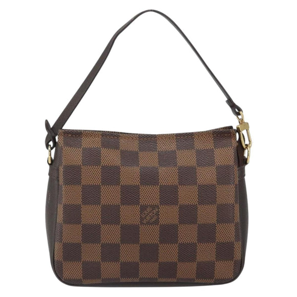 LOUIS VUITTON Damier Ebene Trousse Makeup Pouch N51982 LV Auth 161180V