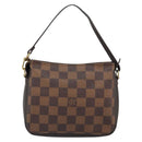 LOUIS VUITTON Damier Ebene Trousse Makeup Pouch N51982 LV Auth 161180V-3