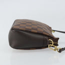 LOUIS VUITTON Damier Ebene Trousse Makeup Pouch N51982 LV Auth 161180V-4