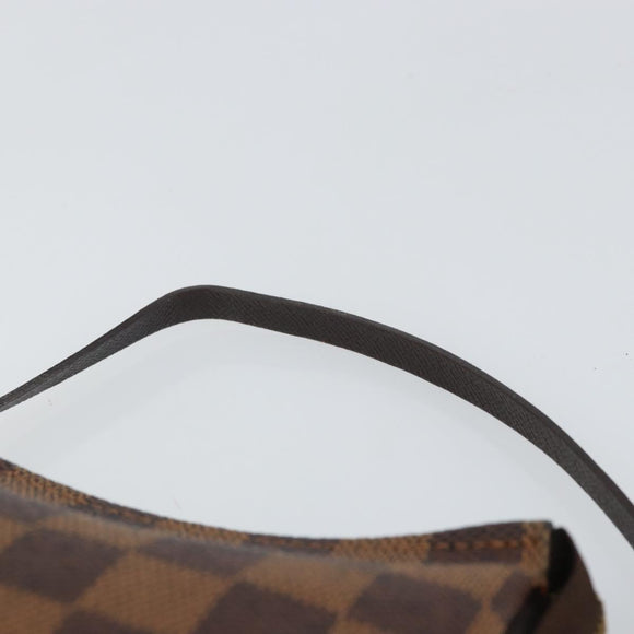 LOUIS VUITTON Damier Ebene Trousse Makeup Pouch N51982 LV Auth 161180V