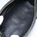 CHANEL Matelasse Pouch Velor Black Gold CC Auth 161194V-9