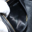 CHANEL Matelasse Pouch Velor Black Gold CC Auth 161194V-10