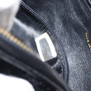 CHANEL Matelasse Pouch Velor Black Gold CC Auth 161194V-11