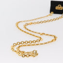 Salvatore Ferragamo Gancini Chain Shoulder Pouch Suede Black Gold Auth 161208-7