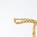 Salvatore Ferragamo Gancini Chain Shoulder Pouch Suede Black Gold Auth 161208-8