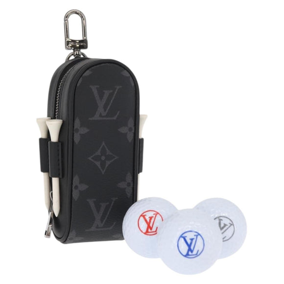 LOUIS VUITTON Monogram Eclipse Set Golf Andrews Bag Charm GI0344 LV Auth 161209SAM