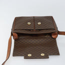 CELINE Macadam Canvas Shoulder Bag PVC Leather Brown Gold Auth 161212-18