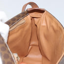 CELINE Macadam Canvas Shoulder Bag PVC Leather Brown Gold Auth 161212-20