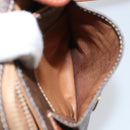 CELINE Macadam Canvas Shoulder Bag PVC Leather Brown Gold Auth 161212-11