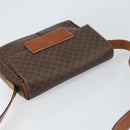 CELINE Macadam Canvas Shoulder Bag PVC Leather Brown Gold Auth 161212-6