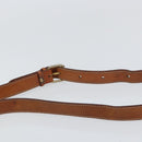 CELINE Macadam Canvas Shoulder Bag PVC Leather Brown Gold Auth 161212-8