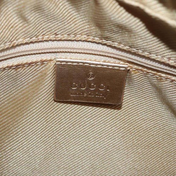 GUCCI GG Canvas Hand Bag Peppermint Gold 000 0852 Auth 161216A