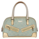 GUCCI GG Canvas Hand Bag Peppermint Gold 000 0852 Auth 161216A-13