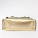 GUCCI GG Canvas Hand Bag Peppermint Gold 000 0852 Auth 161216A-5