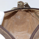 GUCCI Web Sherry Line Bag PVC Leather Beige Gold 41 004 4464 Auth 161221-19