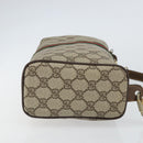 GUCCI Web Sherry Line Bag PVC Leather Beige Gold 41 004 4464 Auth 161221-4