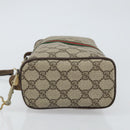 GUCCI Web Sherry Line Bag PVC Leather Beige Gold 41 004 4464 Auth 161221-5