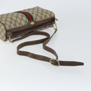 GUCCI Web Sherry Line Bag PVC Leather Beige Gold 41 004 4464 Auth 161221-7