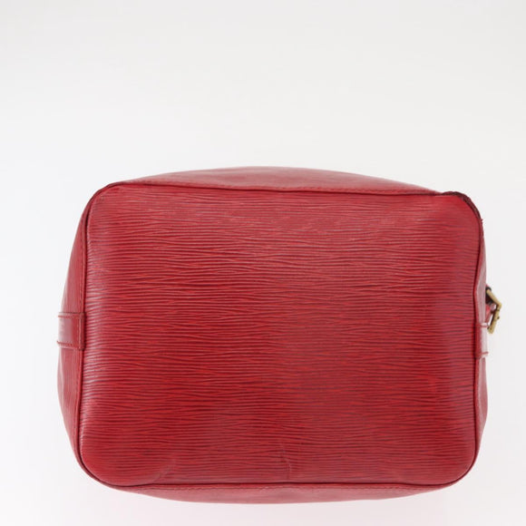 LOUIS VUITTON Epi Petit Noe Schoudertas Rood M44107 LV Auth 161223