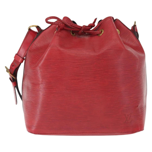 LOUIS VUITTON Epi Petit Noe Schoudertas Rood M44107 LV Auth 161223