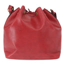 LOUIS VUITTON Epi Petit Noe Schoudertas Rood M44107 LV Auth 161223-2