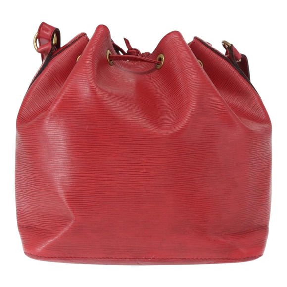 LOUIS VUITTON Epi Petit Noe Schoudertas Rood M44107 LV Auth 161223