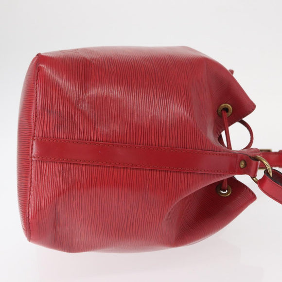 LOUIS VUITTON Epi Petit Noe Schoudertas Rood M44107 LV Auth 161223