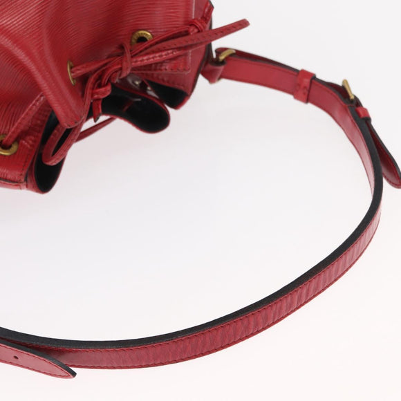 LOUIS VUITTON Epi Petit Noe Schoudertas Rood M44107 LV Auth 161223