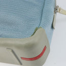 PRADA Shoulder Bag Nylon Light Blue Silver Auth 161224-15