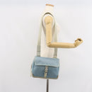 PRADA Shoulder Bag Nylon Light Blue Silver Auth 161224-24